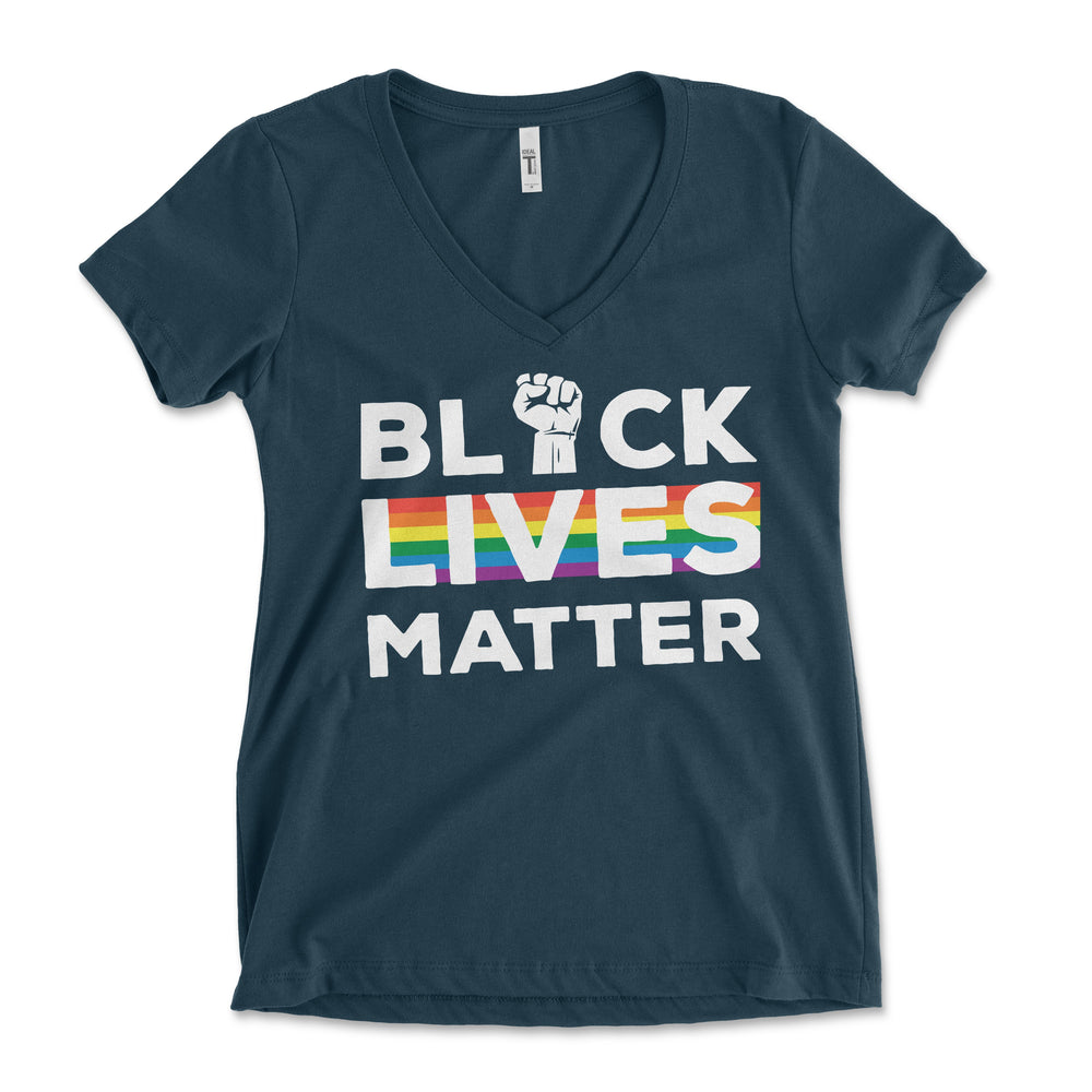 Black Lives Matter - LGBTQ Women's Vneck