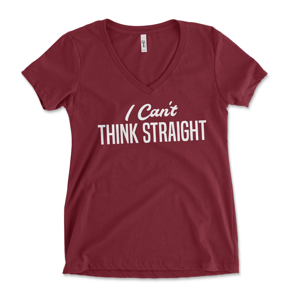 I Can't Think Straight Women's Vneck