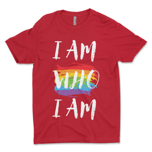 I Am Who I Am Rainbow Flag Men's T-Shirt