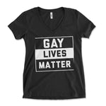 Gay Lives Matter Women's Vneck
