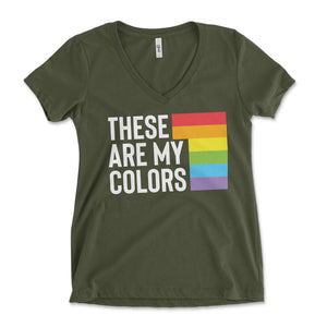 These Are My Colors Women's Vneck